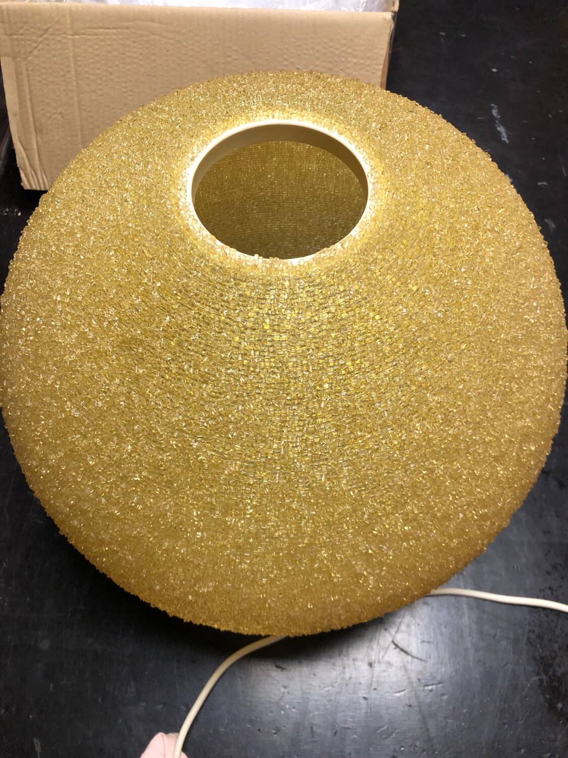 Vintage Rotaflex ball pendant light circa 1960