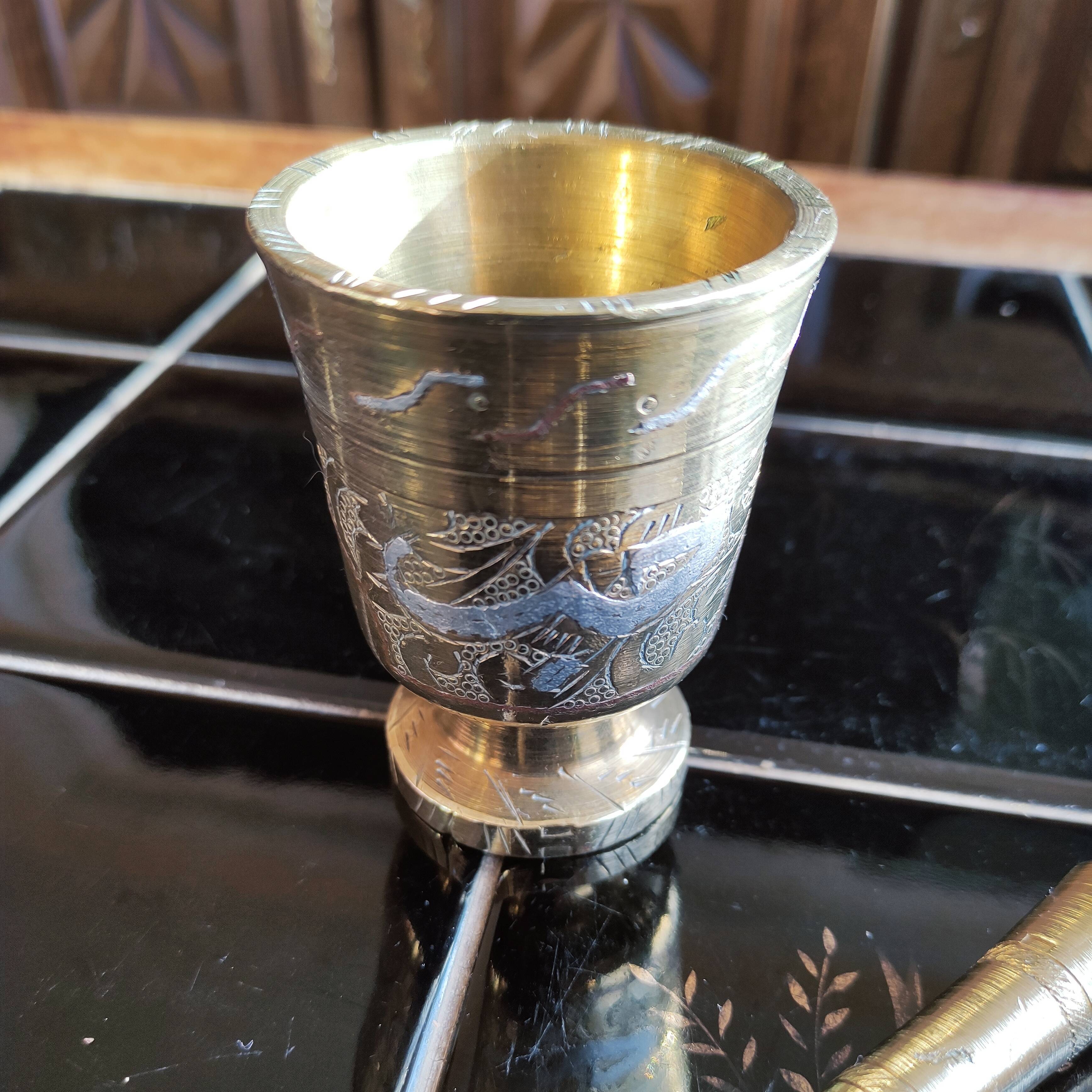 Apothecary mortar aevc its solid bronze pestle