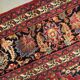Tapis en laine florale rouge fait à la main antique persan khorassan tapis - 295x376cm