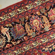 Tapis en laine florale rouge fait à la main antique persan khorassan tapis - 295x376cm