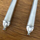 6 silver metal dessert forks