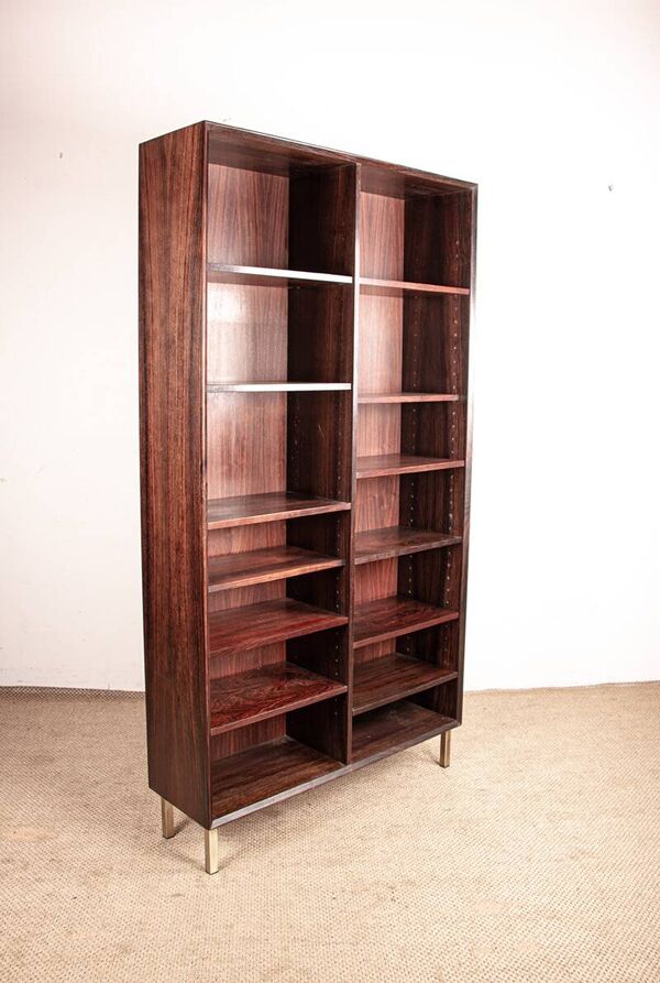 Grande étagère haute Danoise en Palissandre par Erik Brouer 1960.