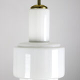 Vintage bauhaus opaline cascade pendant light, 1940s