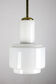 Vintage bauhaus opaline cascade pendant light, 1940s