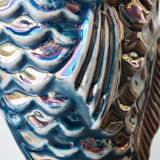 Blue lustre porcelain fish jug