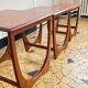 Teak trundle coffee table