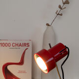 Small red vintage lamp