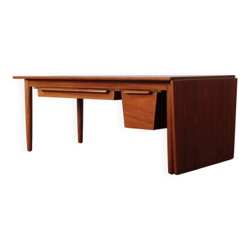 Table basse de couture par Arne Wahl Iversen design danois en teck