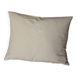 Métis cushion old ecru Monograms RS creation