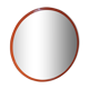 Convex vintage orange mirror