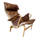Exceptional armchair bruno mathsson leather 1960.