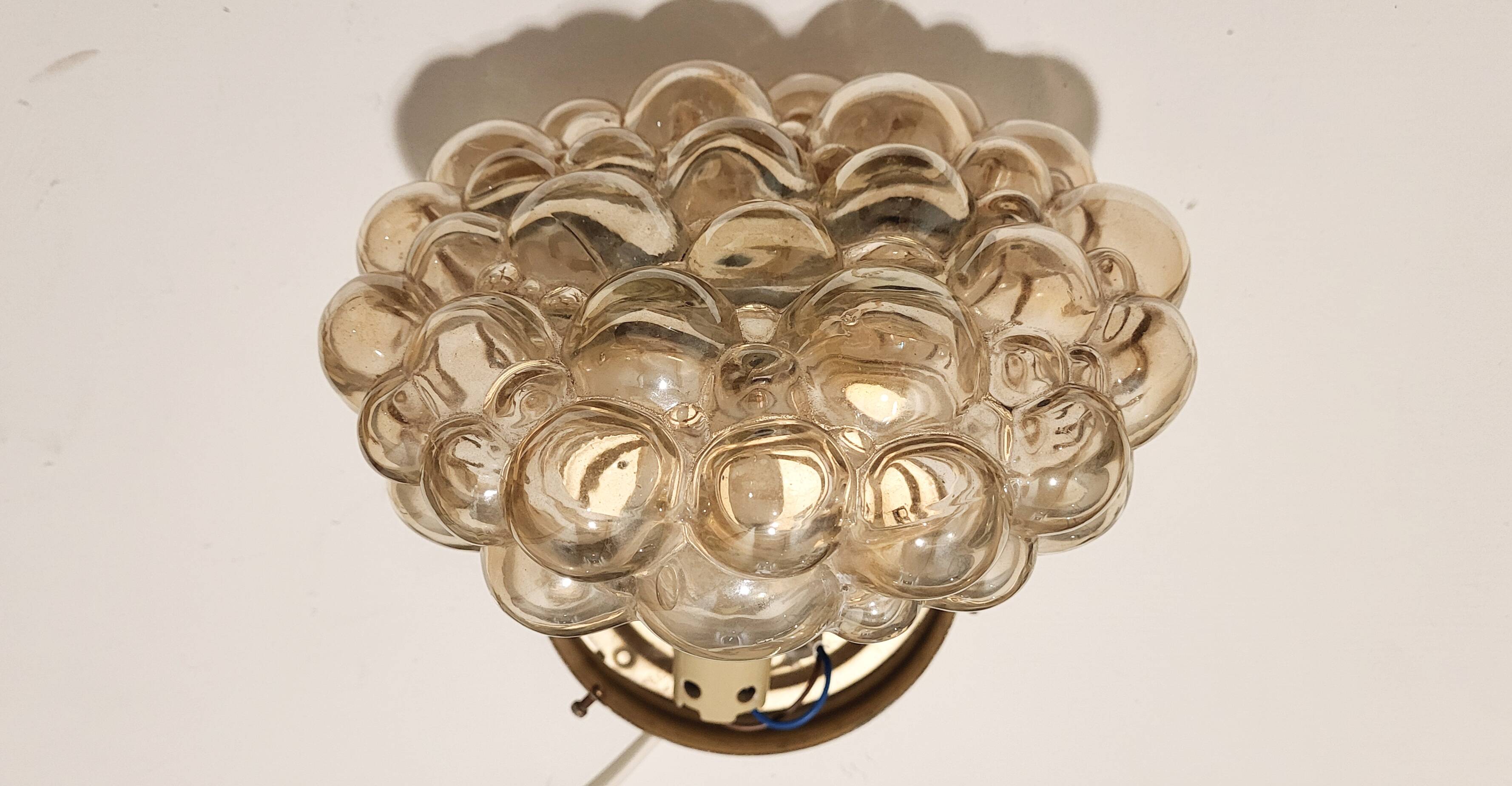Ceiling bubble glass lamp by Helena Tynell