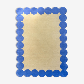 Tapis design bleu 170 x 240 cm
