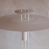 Vintage white floor lamp from 3-line series by Benny Frandsen - award wining minimalist design from