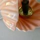Ceramic shell lamp and 80s opaline lamp