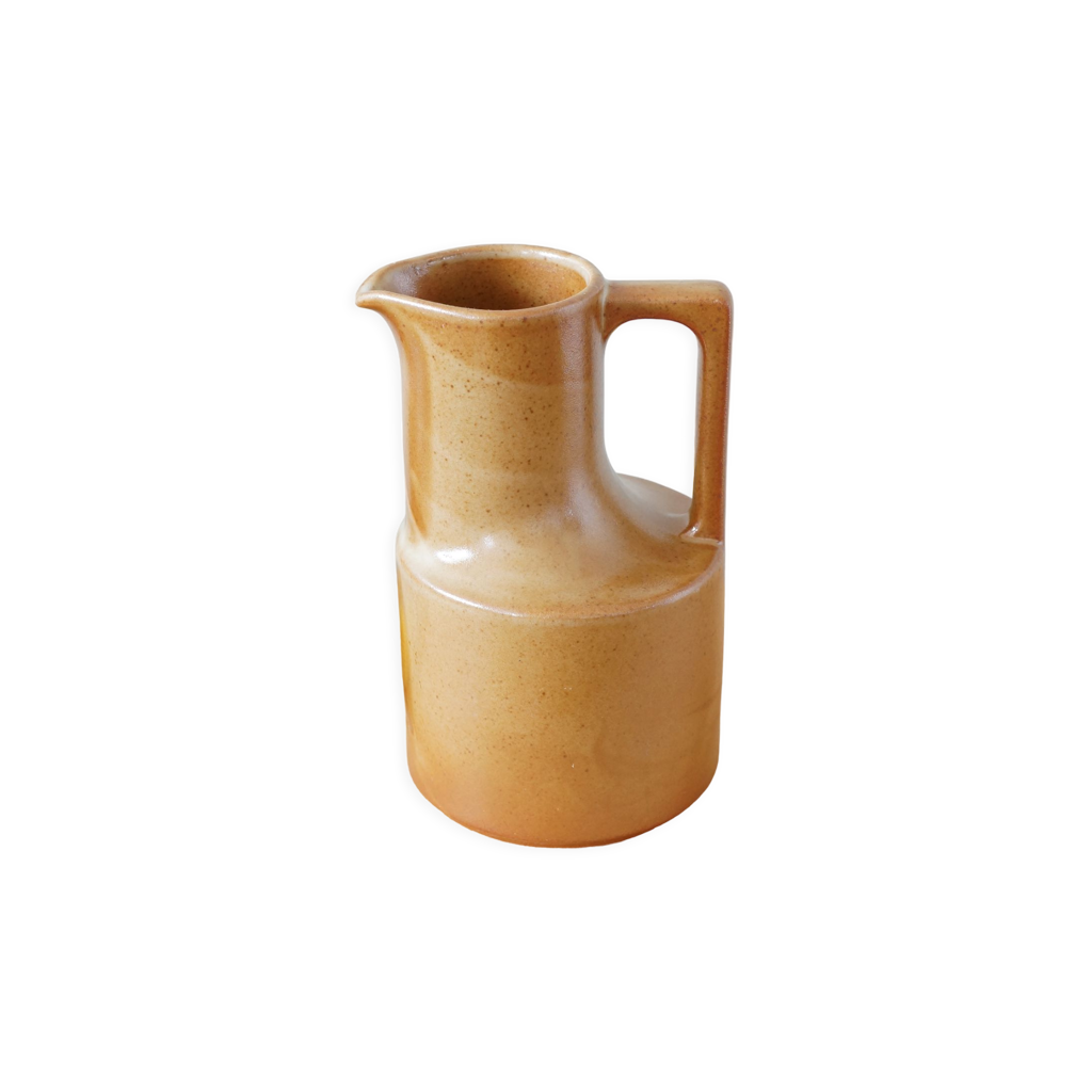 Pichet Moderniste En Grès De Brenne Années 1960 – 75 Cl – Beige – Fait Main