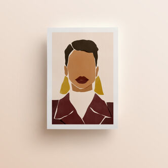 PRODUIT BHV - Affiche "Lady In Burgundy"