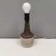 Ceramic table lamp, Danish, from the 1970s-80s. In earth tones.