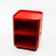 Module de rangement Kartell rouge design italien des années 70
