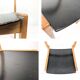 Chaise empilable vintage design danois en bois noir style scandinave Mid-Ce