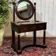 Empire hairdresser from the 19th century in mahogany with a marble top.