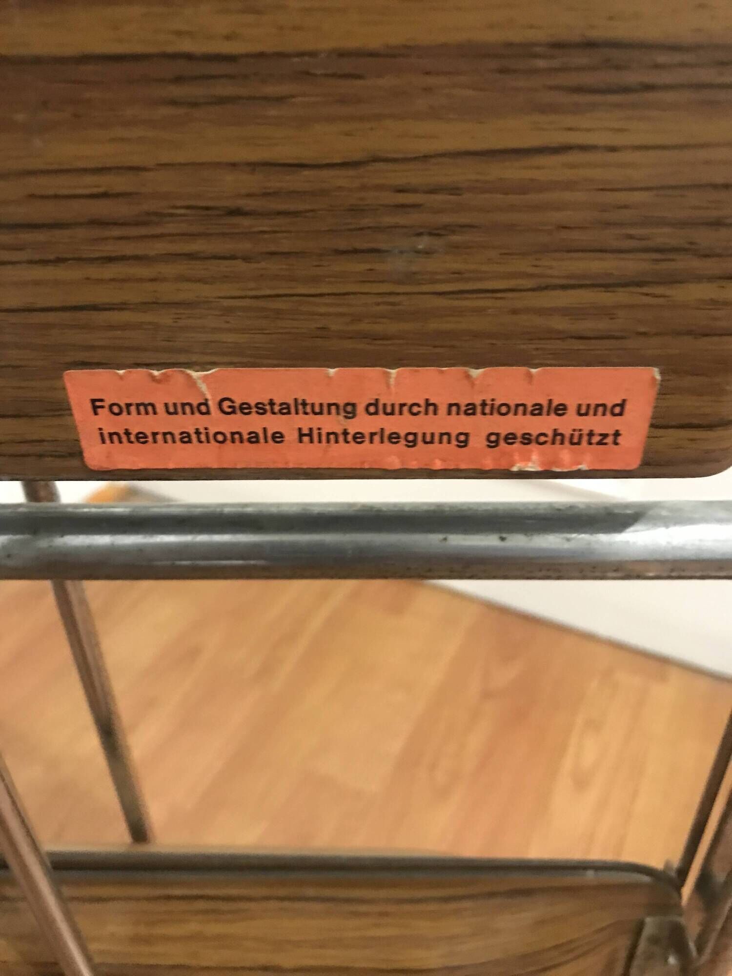 Folding dessert table from the german brand bremshey&co from the 60s/70s.