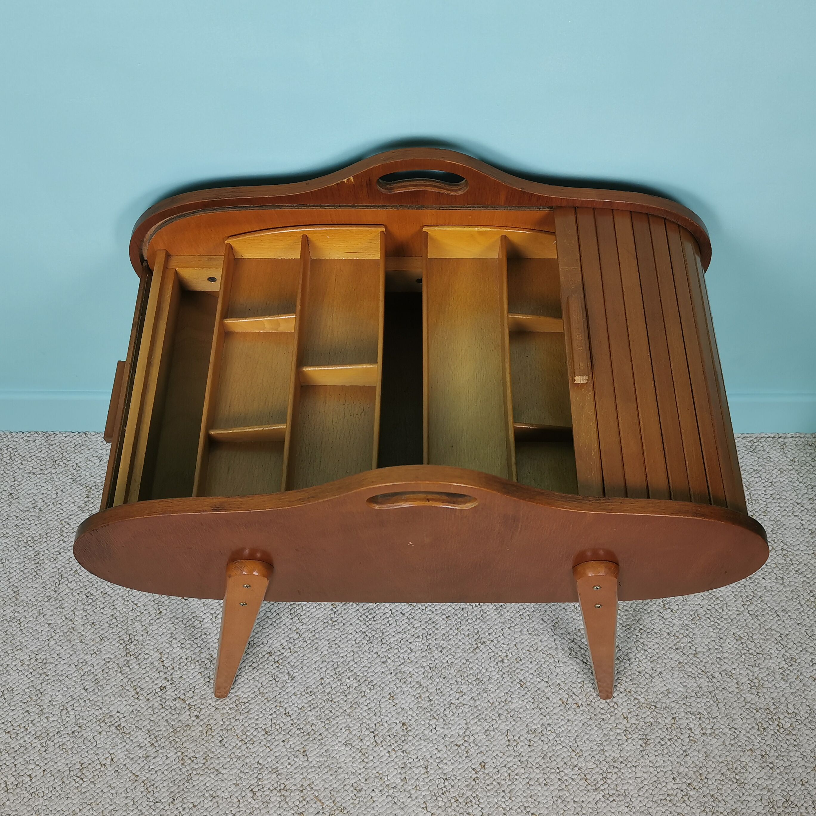 Scandinavian sewing cart