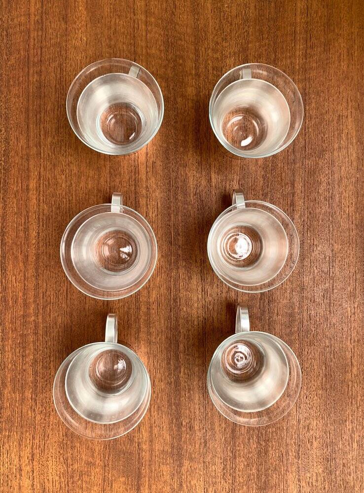 Mid-century German tea glasses by WMF, 1960s, set of 6.