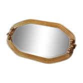 Art Deco mirror 30s in gilded wood 70x41cm