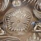 50s molded glass footed bowl