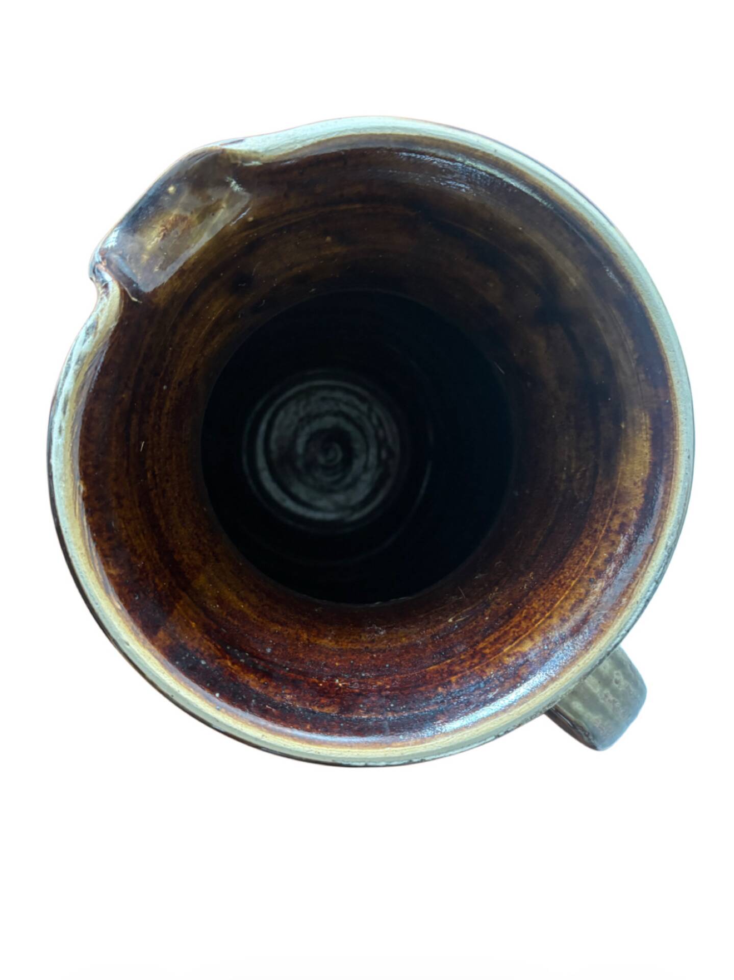 Large glazed stoneware pitcher XXL — Wabi-Sabi Spirit 1960-1