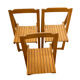 Wooden folding chair