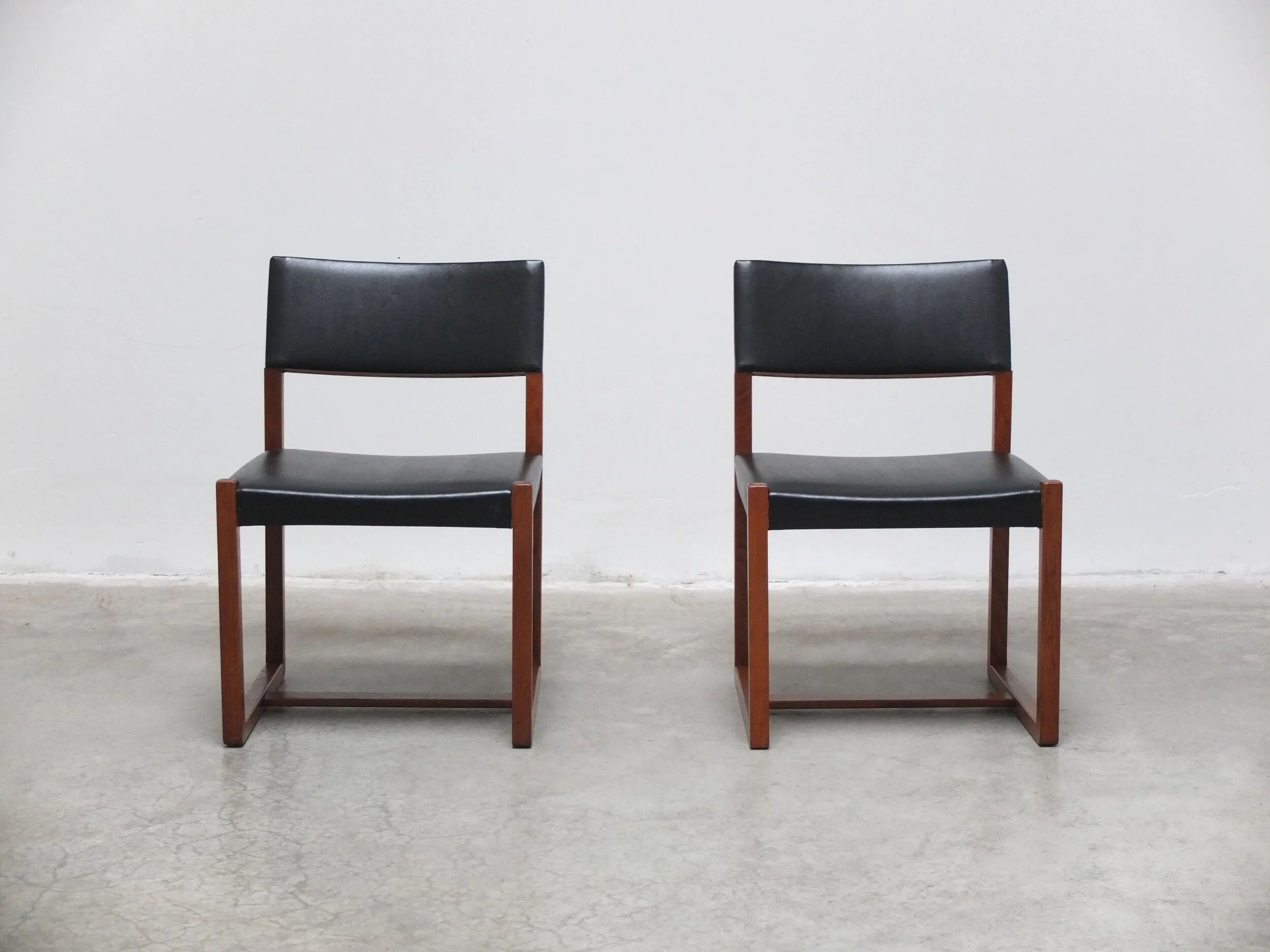 Pair of side chairs by Alfred Hendrickx for Belform, 1960s