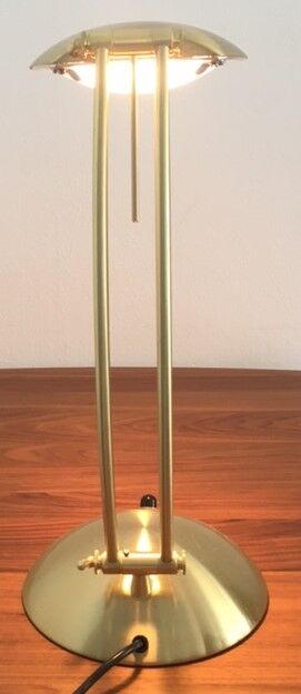 Brass lamp Bauhaus style 45 cm, 1970