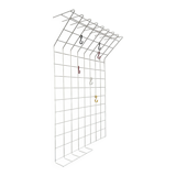 White minimalist string coat rack, modern mid-century, 1960s.