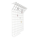 White minimalist string coat rack, modern mid-century, 1960s.