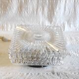 Vintage glass ceiling light - mid 20th century