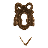 Old brass lock entrance