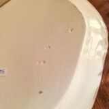 Rectangular plate in semi-porcelain