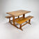 Table et de deux bancs, années 1960