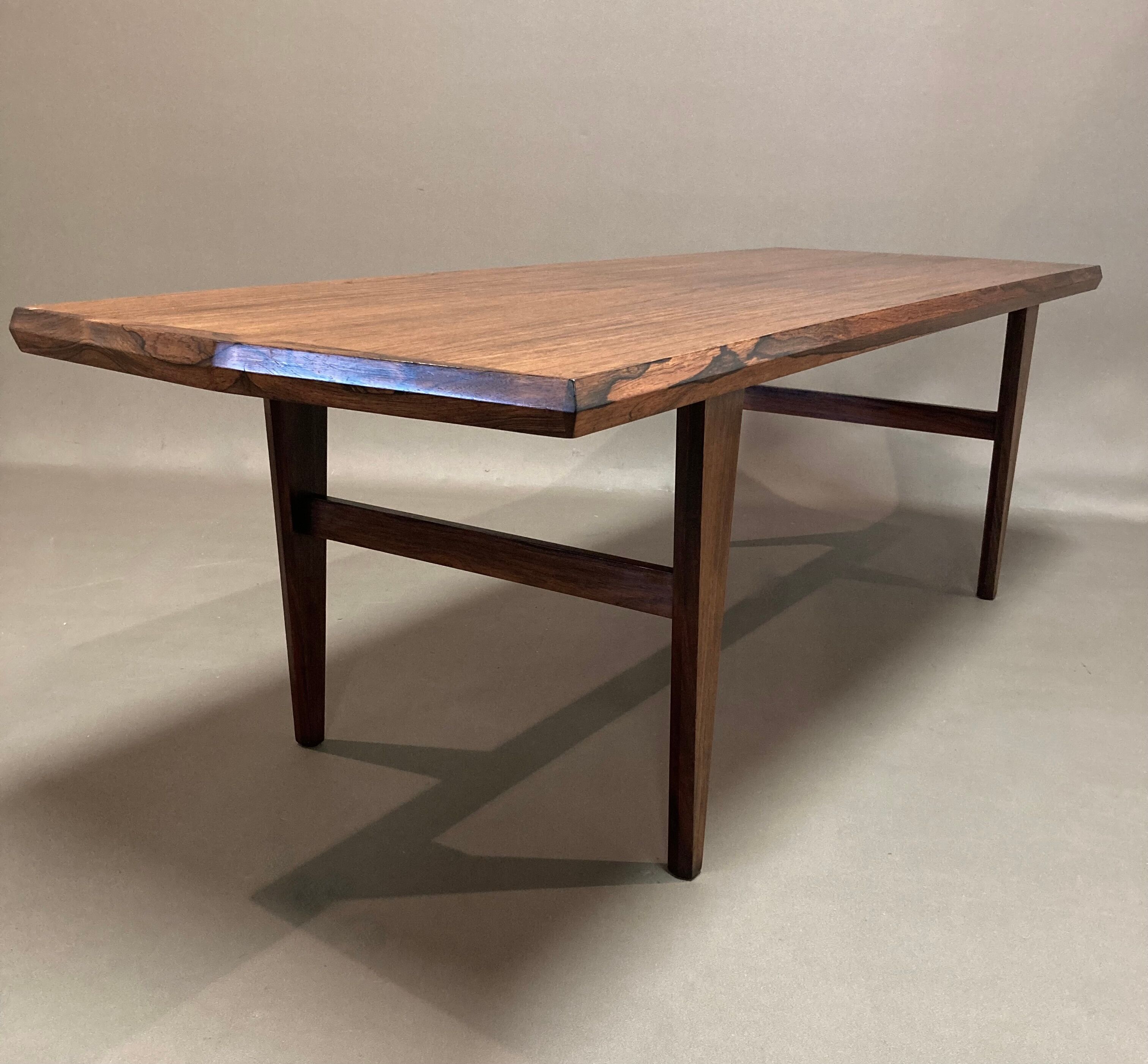 Rosewood coffee table Scandinavian design 1950.
