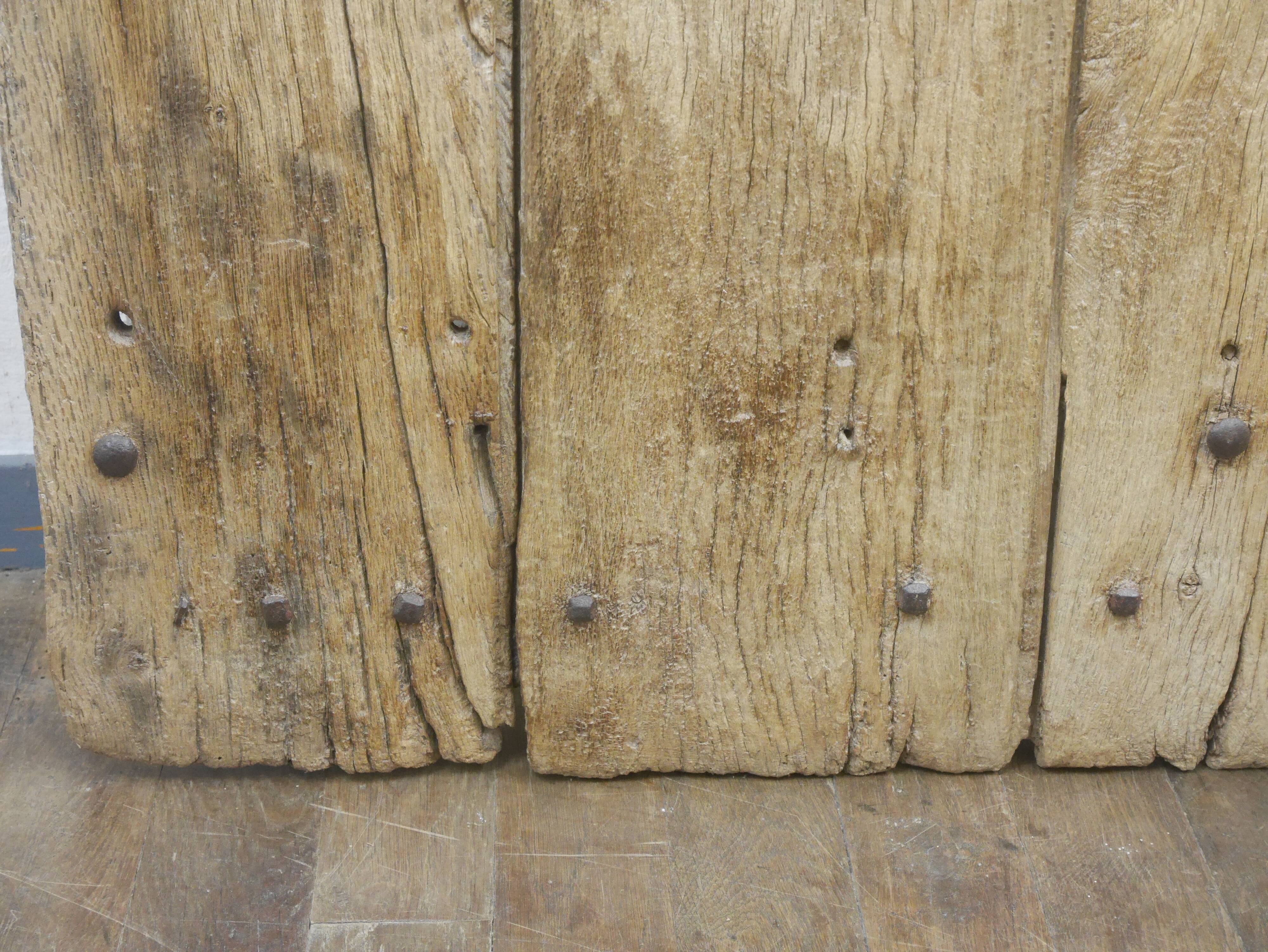 Old door in rustic chene farm castles
