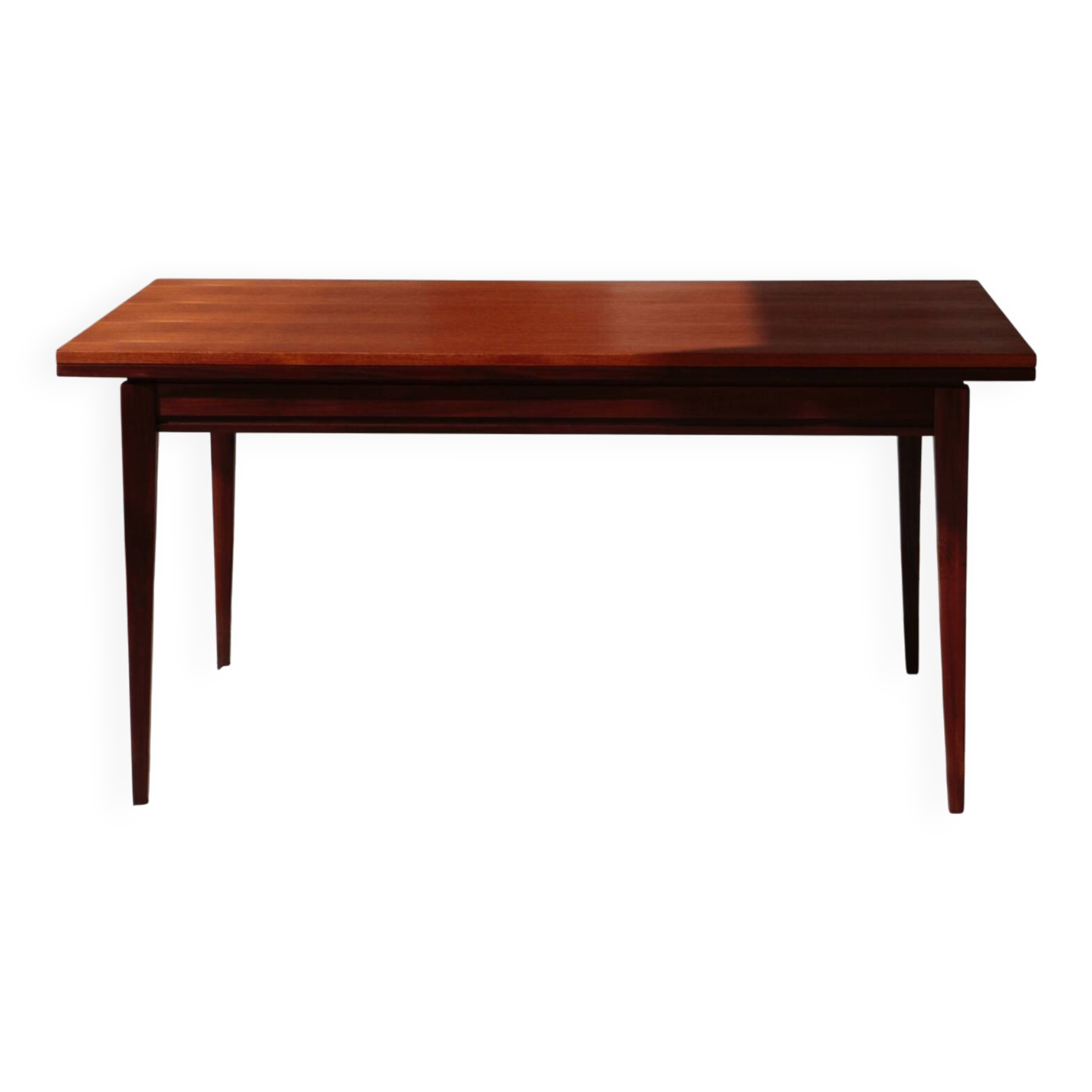 Vintage teak and afromosia dining table – extendable Scandinavian design
