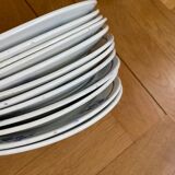 Saint Amand dessert plates blue flowers