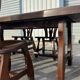 Dining table and 6 chairs by Guillerme and Chambron