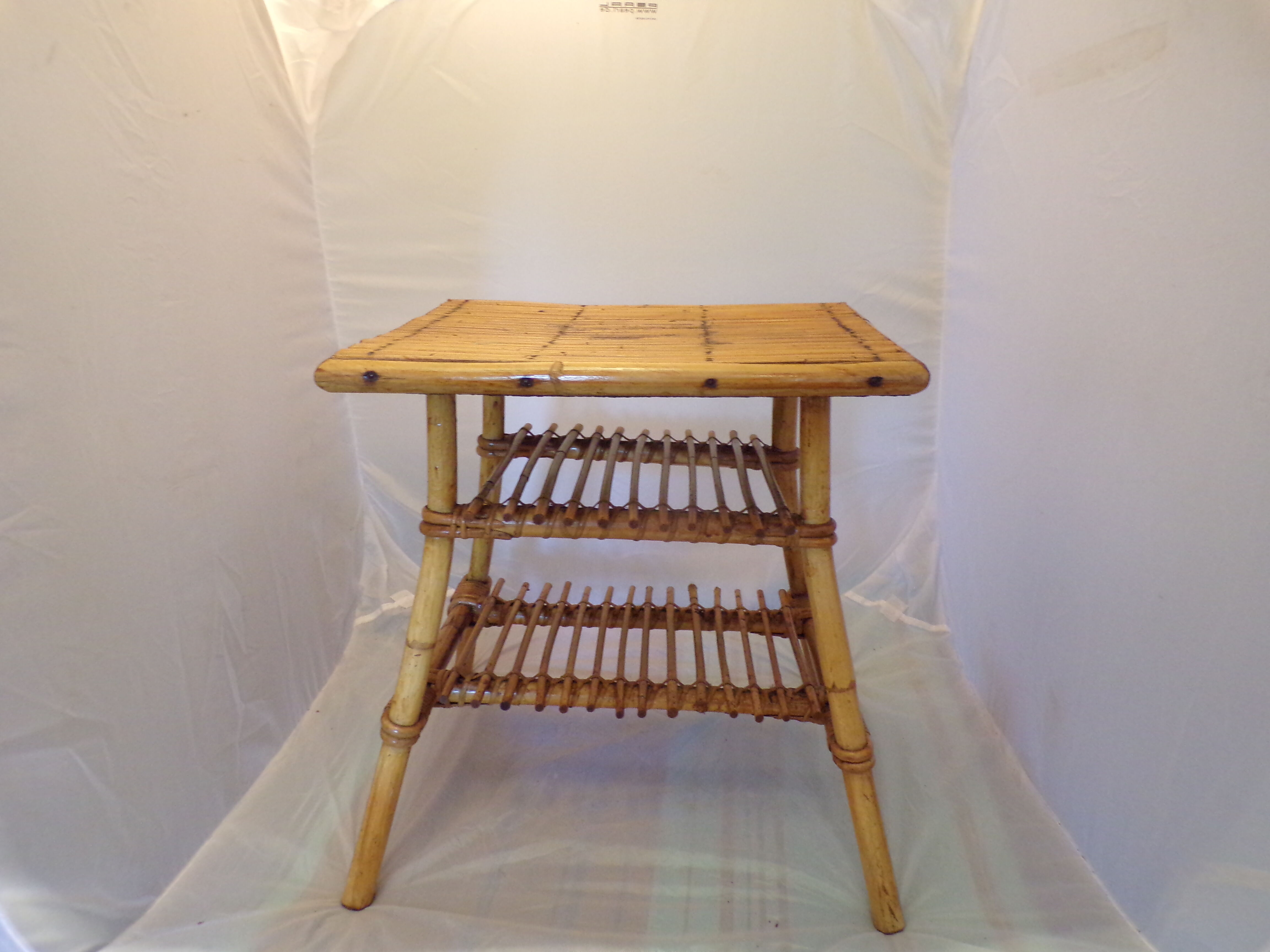 Vintage table rattan