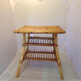 Vintage table rattan