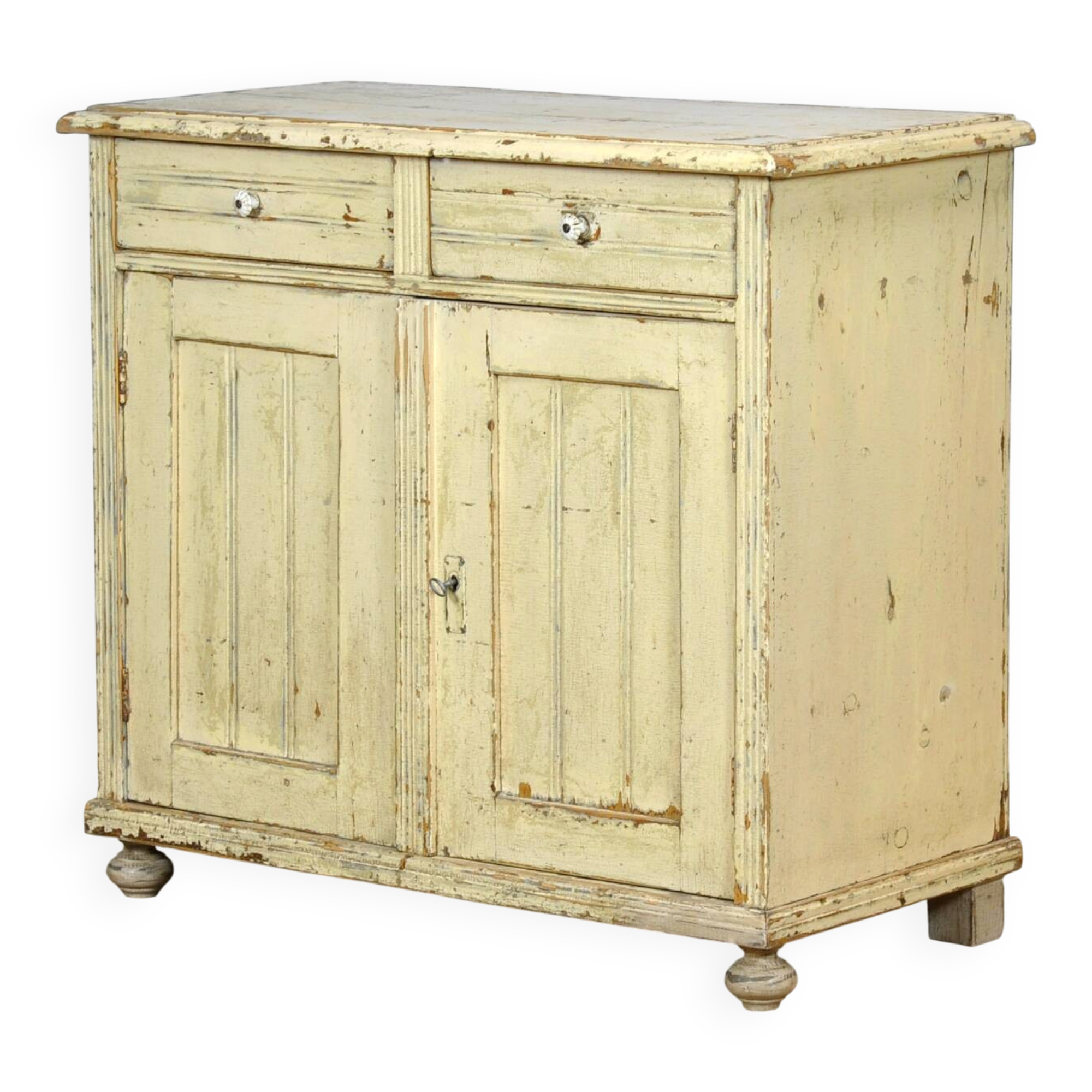 Buffet en pin ancien, vers 1910