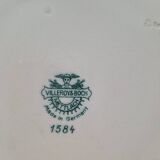 9 assiettes plates en porcelaine villeroy et boch modele 1584 25 cm