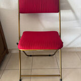 Red Lafuma folding chair